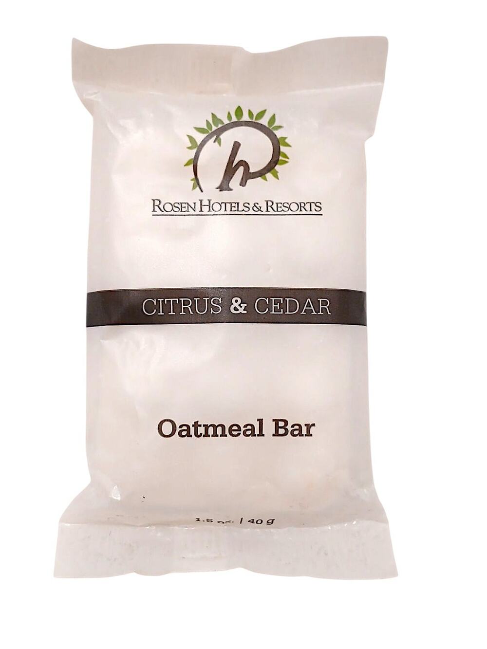 OATMEAL Bar Soap Vegetable Spa Citrus & Cedar Hand Body Bar Rosen Hotel Travel